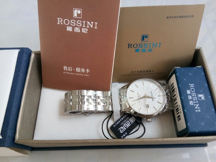 全新罗西尼启迪系列防水石英男士手表,自提