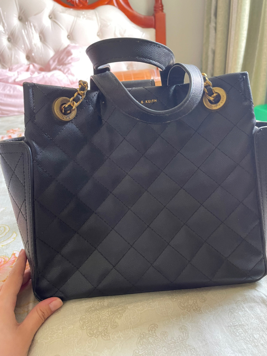 小ck菱格链条包