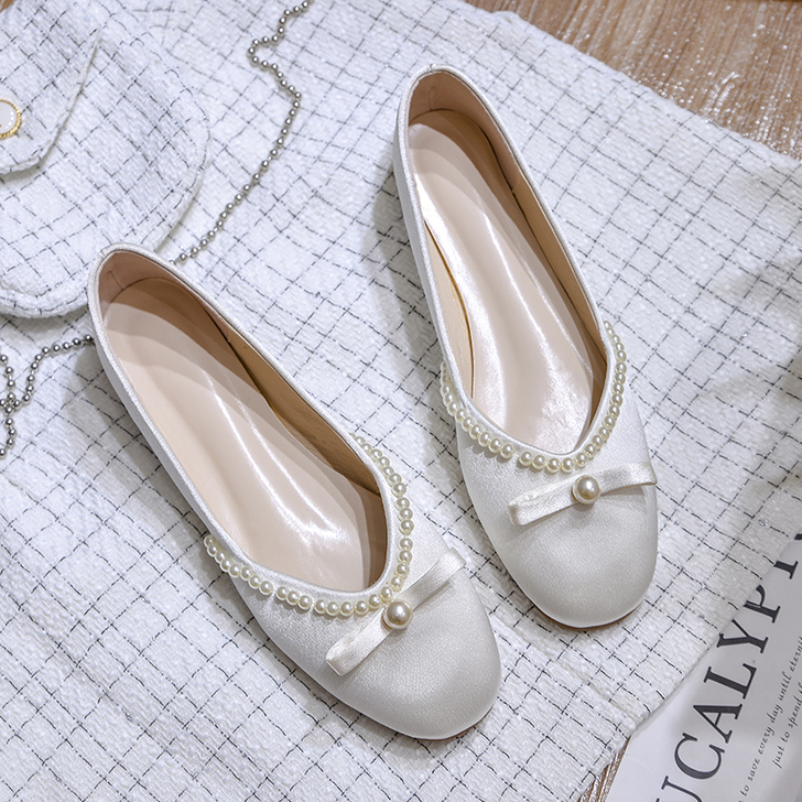 全新单鞋女晚晚风温柔鞋2021新款春季浅口...