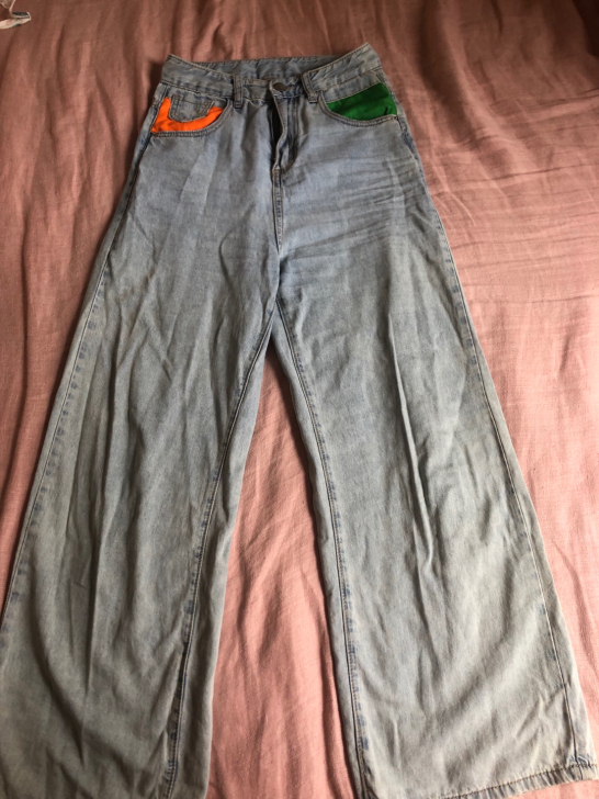 阔腿牛仔裤 仅试穿