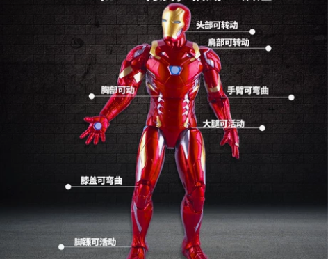 正版中动漫威复仇者联盟4钢铁侠美国队长蜘蛛...