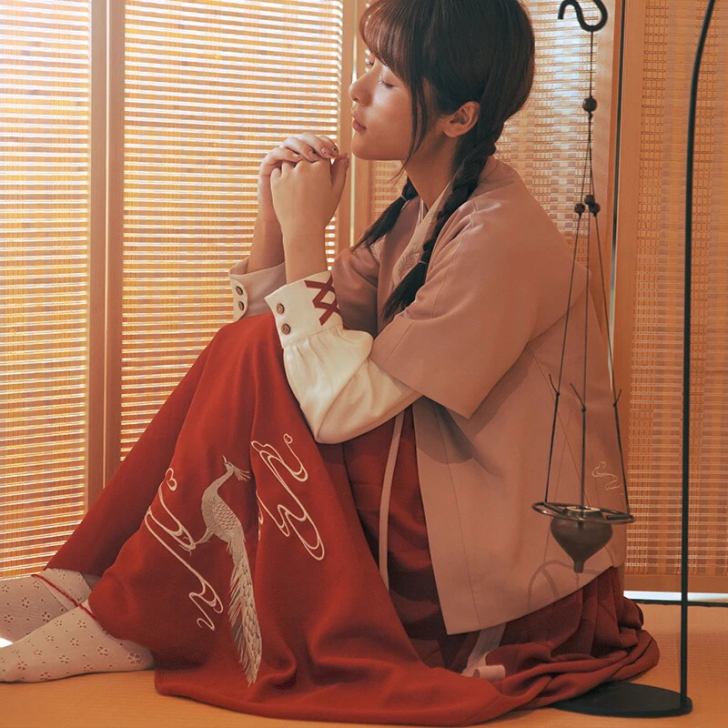 织羽集 雀归半裙 M码 汉元素 汉服