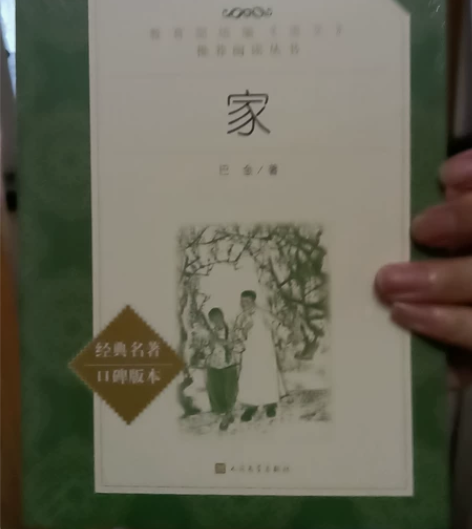 巴金的《家》，学校统一购置买了后没拆开过全...