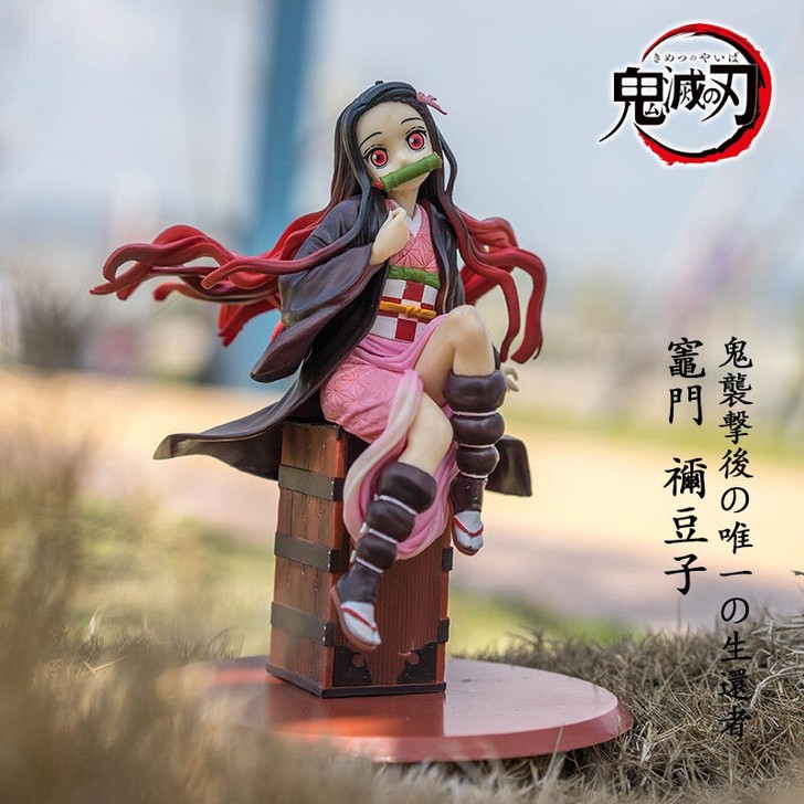鬼灭之刃灶门炭治郎祢豆子善逸伊之助水柱手办...