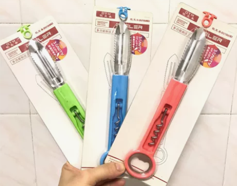 多功能开瓶器红酒啤酒开罐器家用不锈钢鱼鳞刨...