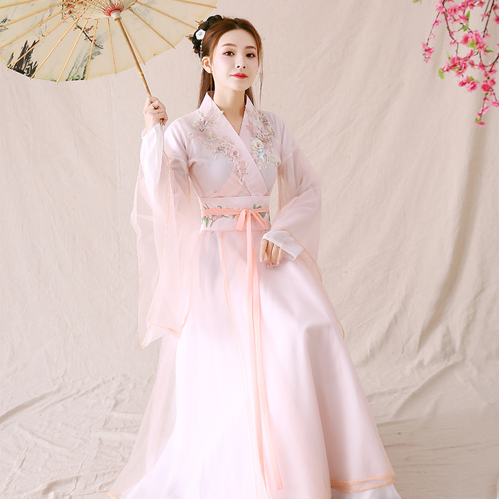 【狂欢价】古装女改良汉服仙女飘逸古风大合唱...