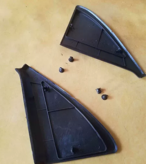 大众原厂老捷达倒车镜内三角装饰板内装饰板三...