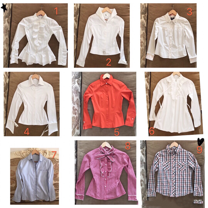 时尚潮流白色简约风/格子长袖衬衫女专柜正品...