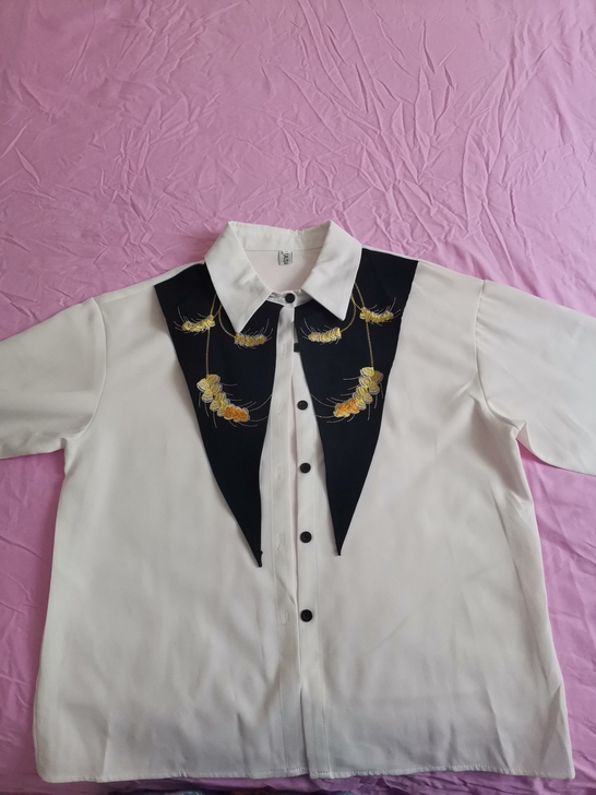 【绝美】春装复古衬衫女长袖2021新款麦穗...