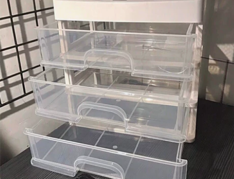 四层收纳盒13.6元包邮  抽屉式收纳桌面...