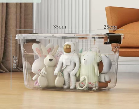 最后清掉100个  全新透明收纳箱，低价快...