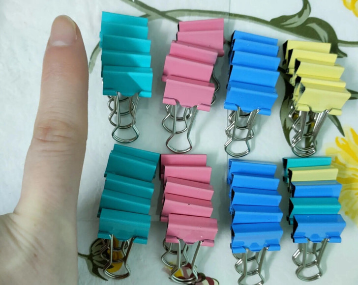 实体店倒闭处理全新彩色长尾票夹19-51m...