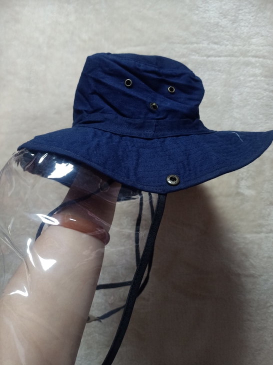遮阳帽防护帽防护罩防喷溅帽子全新
