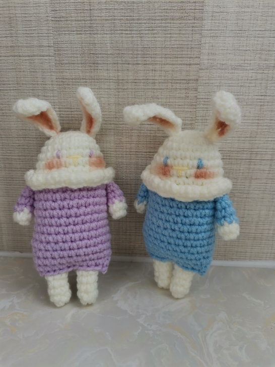 全新  手工编织小兔子挂件