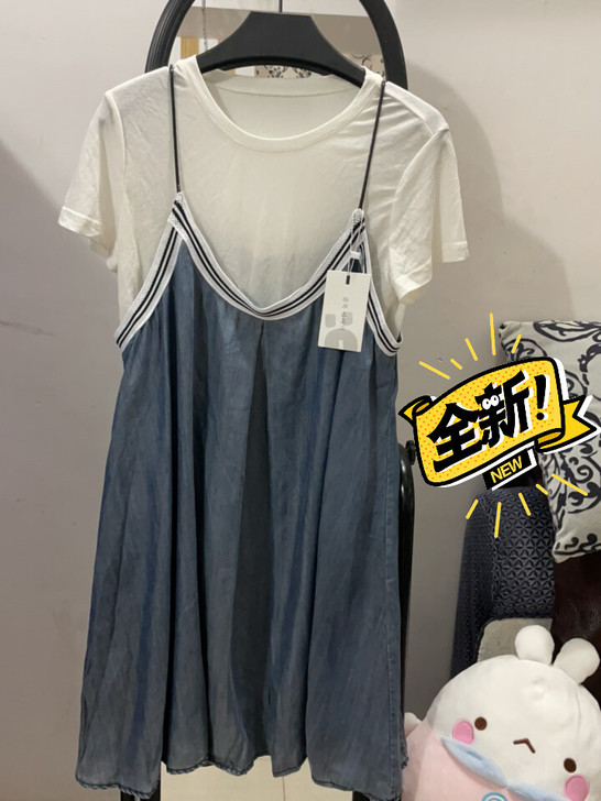 亏本清，意法货，背带裙两件套，均码，110...