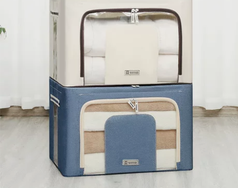 新款大视窗收纳箱整理师专用百纳箱家用可折叠...