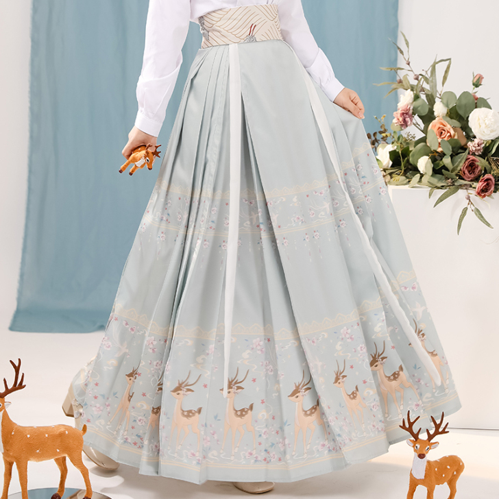 清梳一鹿有你原创汉服女明制马面裙日常穿搭仙...