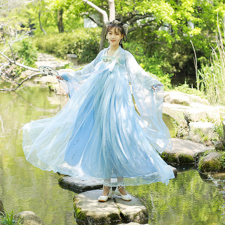 汉服女正品原创中国风齐胸襦裙日常传统超仙气...