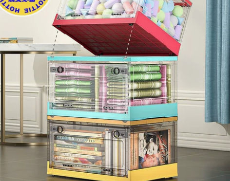 清货促销!收纳箱 透明折叠收纳箱特大号学生...