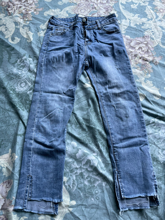 女牛仔裤九分裤