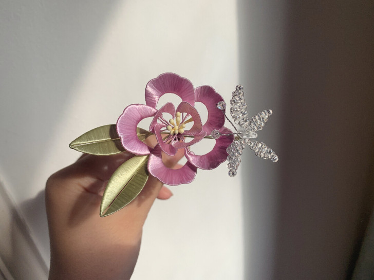 白菜缠花   山茶