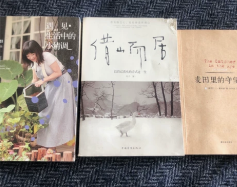 三本图书 处理 有一本被猫咬了一个角 感兴...