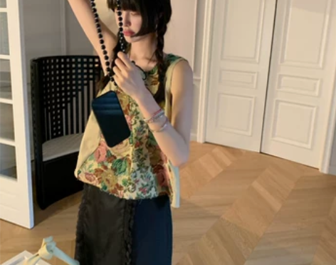 MONA 短袖泡泡袖上衣无袖背心外穿 小背...