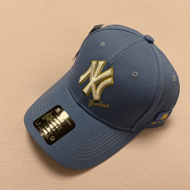 Mlb棒球帽彩色纯棉金线刺绣鸭舌帽经典时尚...