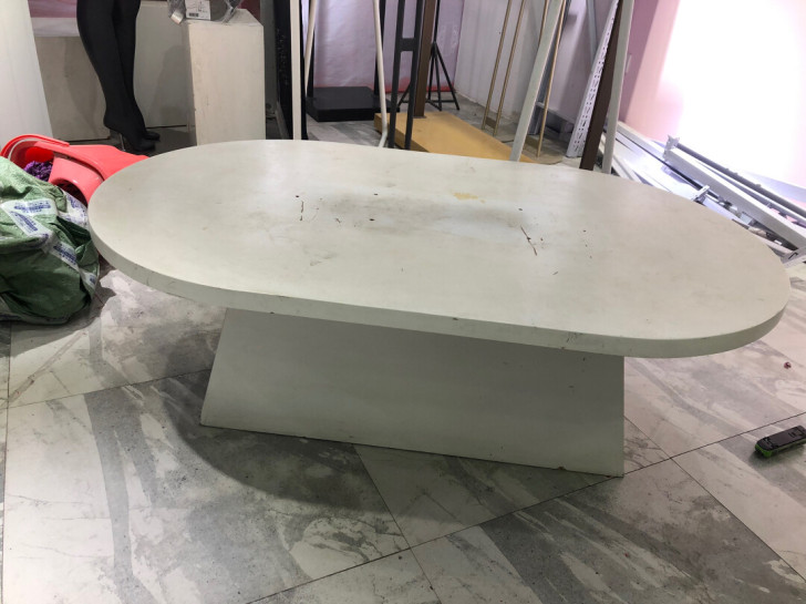 北欧风小矮桌茶几餐桌展示桌茶台长122cm...