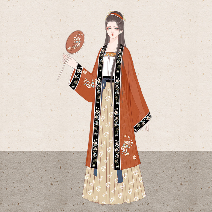 仙楚姬原创汉服女正品【初欢】宋制对襟飞机袖...