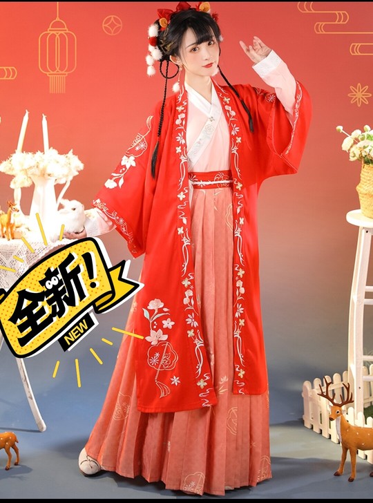 全新宿问正品原创汉服女宋制改良长褙子