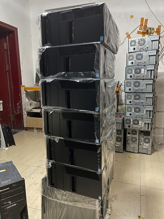 急售包邮九成新二手台式机联想品牌台式办公家...