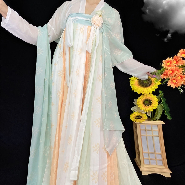 【店不开了】汉服白菜价唐风复原唐制款齐胸一...