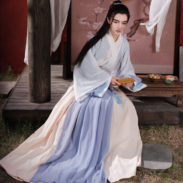 宿问汉服女正品原创白泽晋制三件套白菜交领齐...