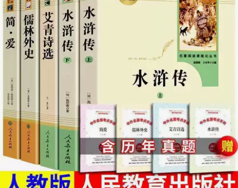 人教版初三九年级上下册必读书籍名著水浒传艾...