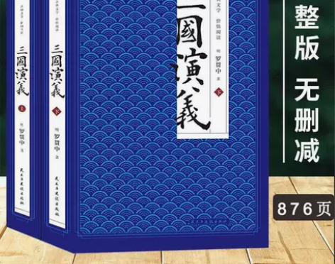 【876页】三国演义 全本上下2册 四大名...