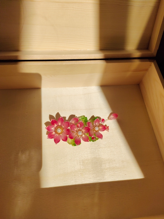 琉璃簪花，原创勿仿