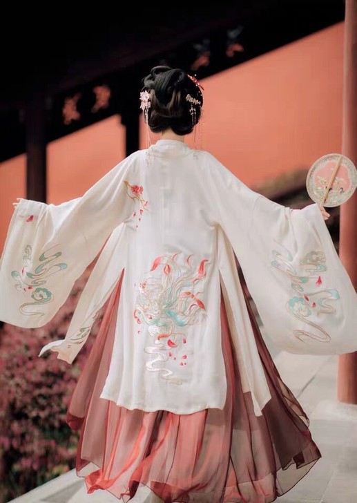 【相思九尾狐】立领斜襟长衫齐腰襦裙 适用年...