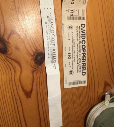 【魔术】大卫科波菲尔演出门票以及入场手环 ...