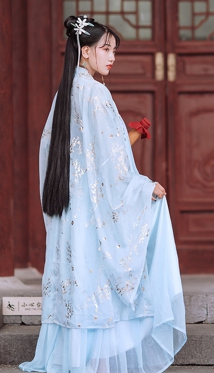 烫金大袖衫 汉服