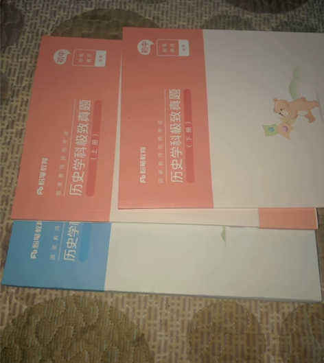 历史教资教材+真题,不过是去年的。高中的真...
