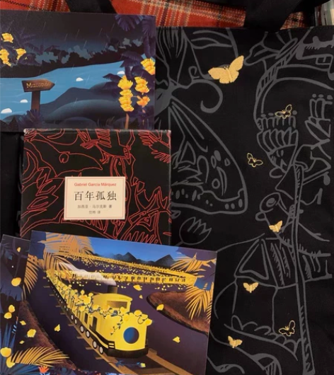 百年孤独联名款包包，蝴蝶刺绣精美 感兴趣的...