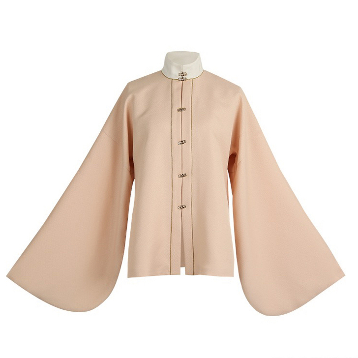 七月夕 故人游 明制汉服短袄 方领半袖 汉...