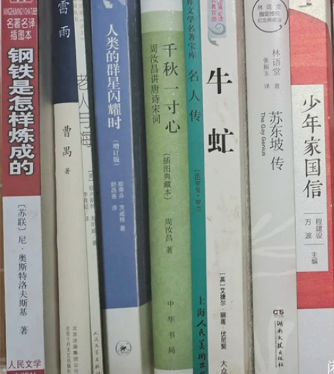 老人与海 7r 名人传 6r 泰戈尔诗集 ...