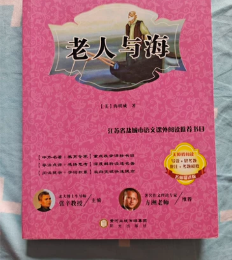 《老人与海》美国海明威  著 书九五新，书...