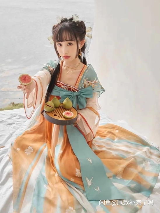 十三余小豆蔻儿遇见神鹿汉服m码全套有蝴蝶结...