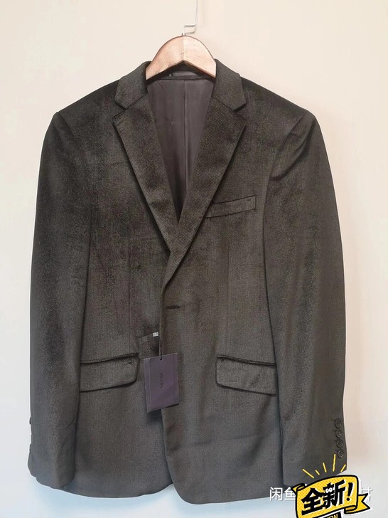 二手闲置物品！P男士丝绒休闲正装西服 面料...