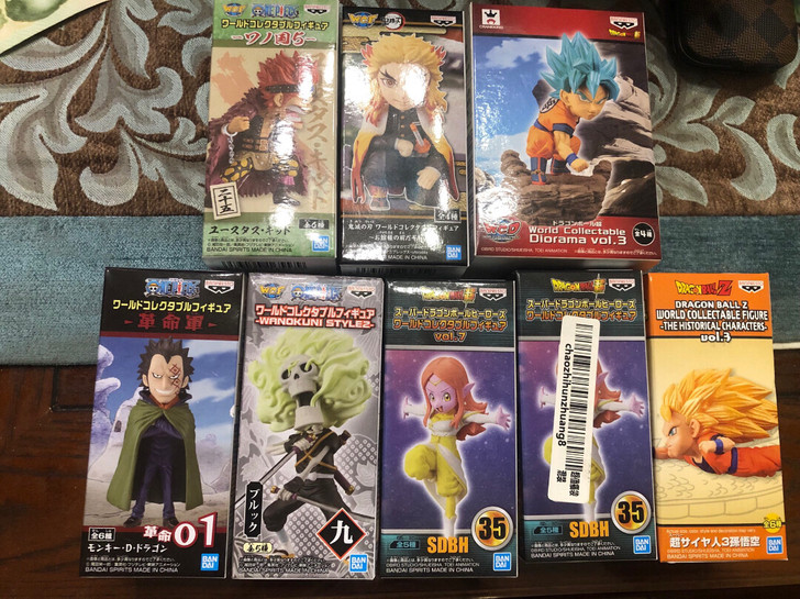 现货眼镜厂正版 龙珠 海贼王 鬼灭之刃wcf