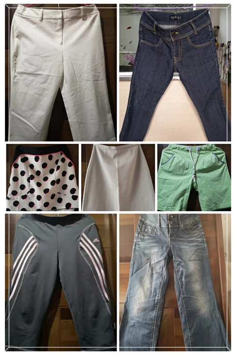 1.INDIVI七分或九分牛仔裤，裤型超级...