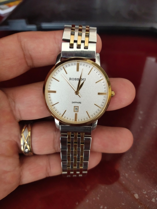 罗西尼男士手表一块，本来是皮带，磨损后